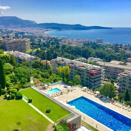 Appartement 2 pièces vue mer à Nice Fabron les Constellations Piscine 10mn promenade des Anglais Extérieur photo